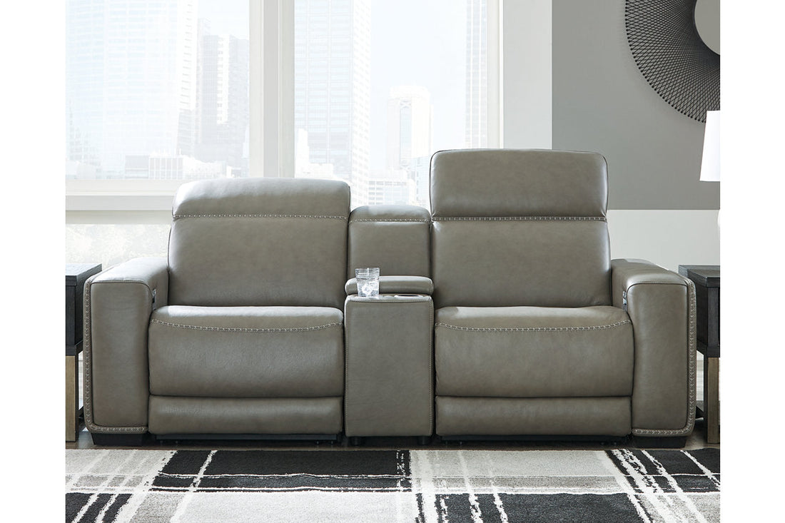 Correze Gray 3-Piece Power Reclining Loveseat - SET | U9420257 | U9420258 | U9420262 - Bien Home Furniture &amp; Electronics