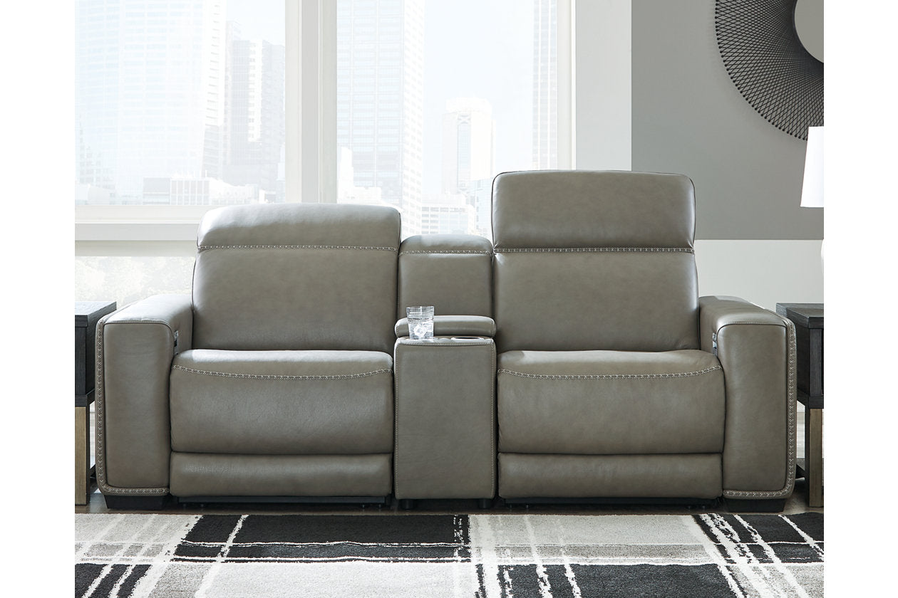 Correze Gray 3-Piece Power Reclining Loveseat - SET | U9420257 | U9420258 | U9420262 - Bien Home Furniture &amp; Electronics