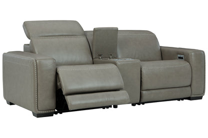 Correze Gray 3-Piece Power Reclining Loveseat - SET | U9420257 | U9420258 | U9420262 - Bien Home Furniture &amp; Electronics