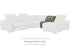Correze Gray Armless Chair - U9420246 - Bien Home Furniture & Electronics
