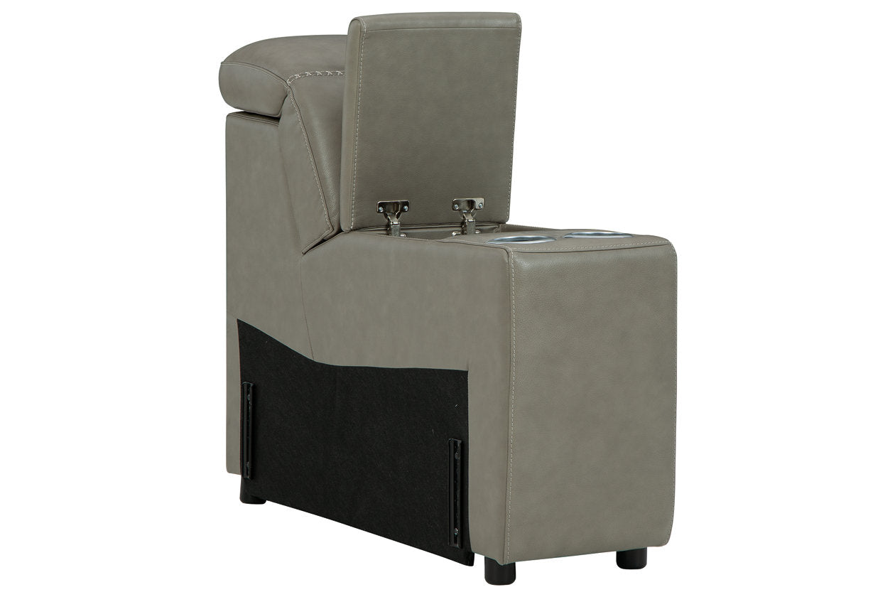 Correze Gray Console with Storage - U9420257 - Bien Home Furniture &amp; Electronics