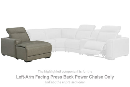 Correze Gray Left-Arm Facing Power Reclining Back Chaise - U9420279 - Bien Home Furniture &amp; Electronics
