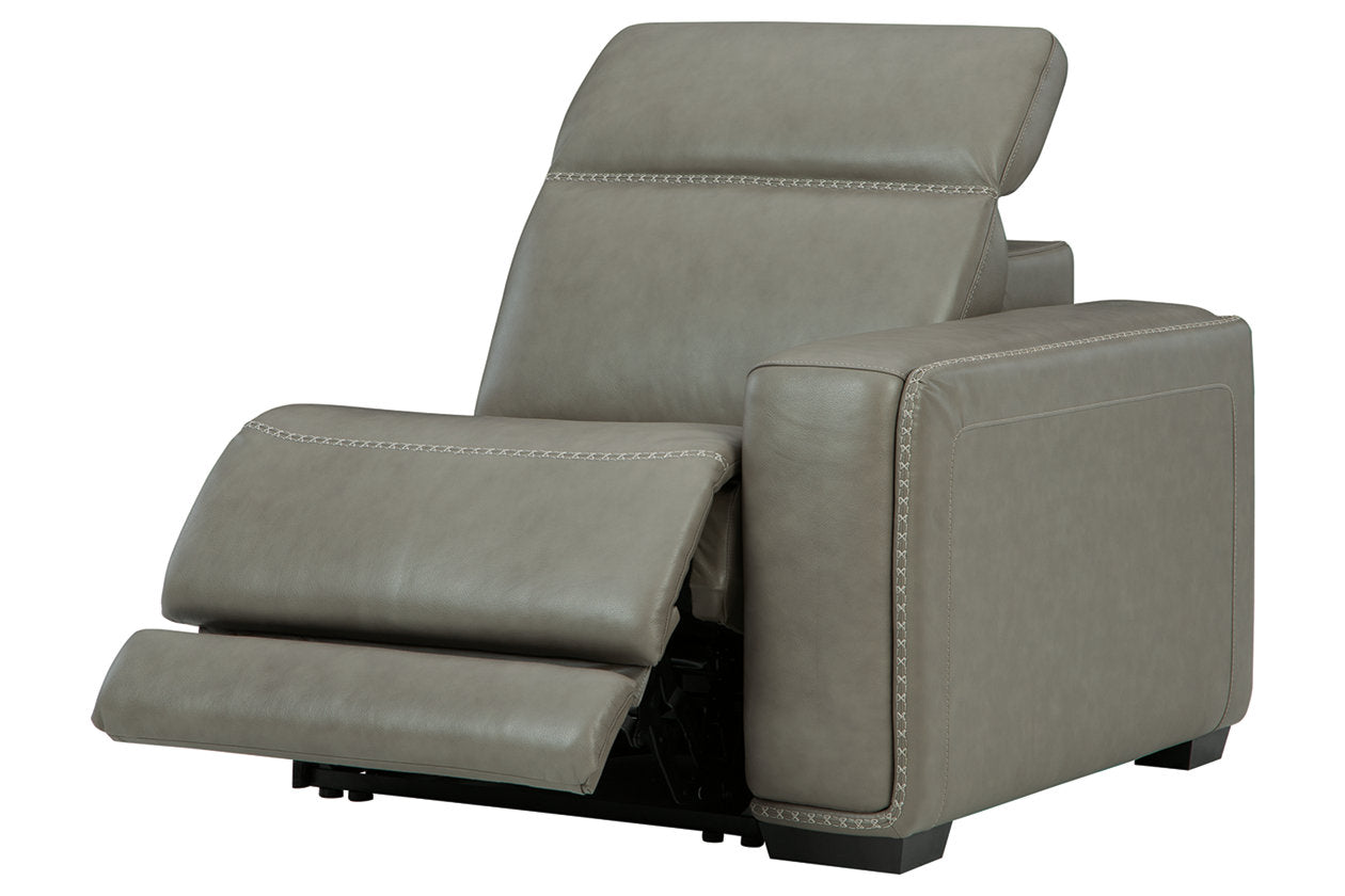 Correze Gray Right-Arm Facing Power Recliner - U9420262 - Bien Home Furniture &amp; Electronics