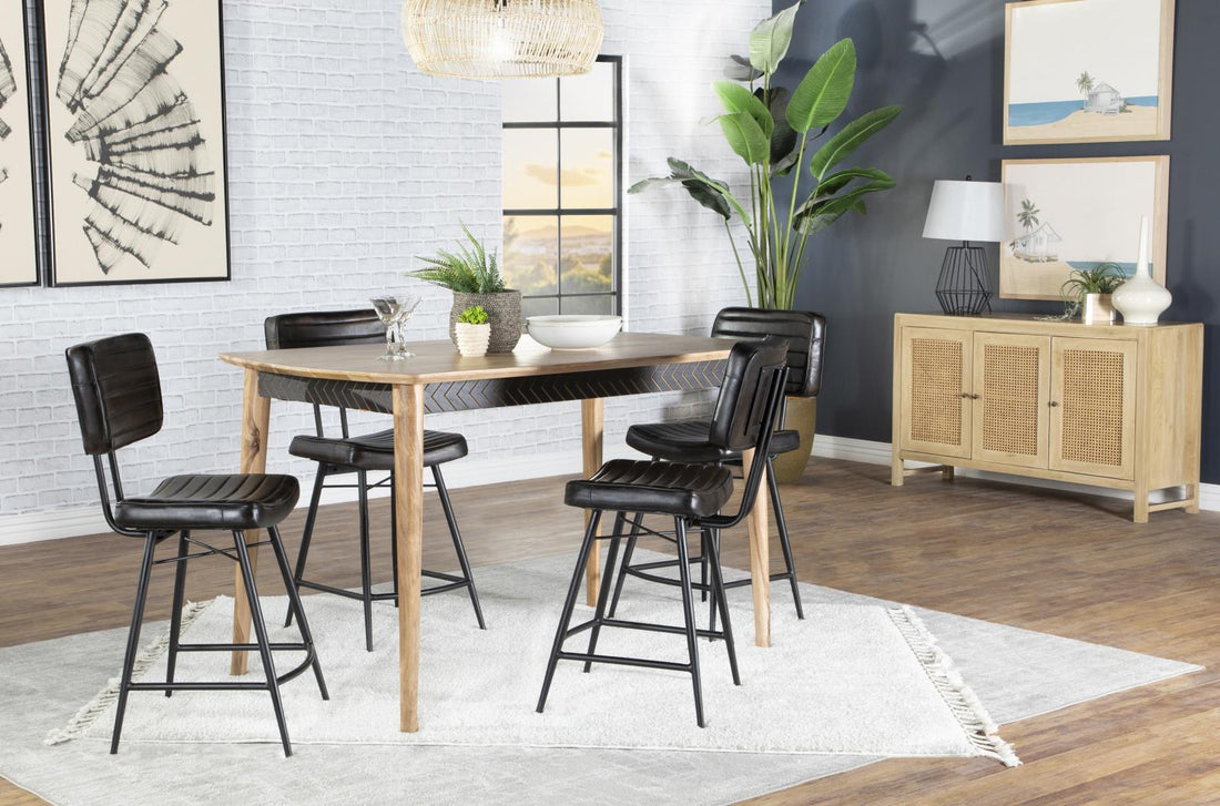 COUNTER HEIGHT TABLE 5 PC SET - 110578-S5E - Bien Home Furniture &amp; Electronics