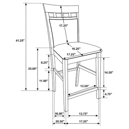 COUNTER HEIGHT TABLE 7 PC SET - 100438-S7A - Bien Home Furniture &amp; Electronics
