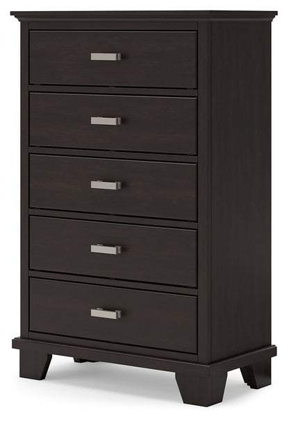 Covetown Dark Brown Chest of Drawers - B441-46 - Bien Home Furniture &amp; Electronics