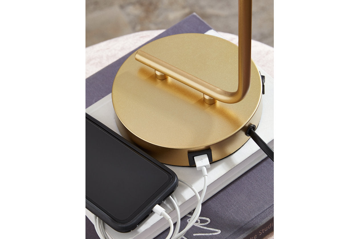 Covybend Gold Desk Lamp - L734332 - Bien Home Furniture &amp; Electronics