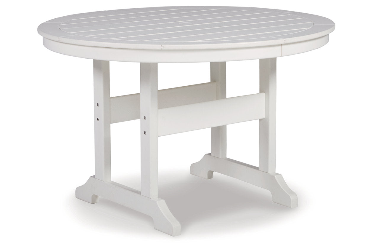 Crescent Luxe White Outdoor Dining Table - P207-615 - Bien Home Furniture &amp; Electronics
