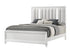 Cressida White King Upholstered LED Panel Bed - SET | B7300-K-HB | B7300-K-FB | B7300-KQ-RAIL | - Bien Home Furniture & Electronics