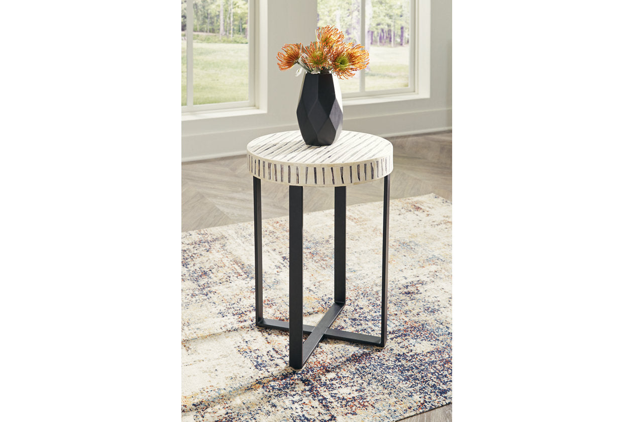 Crewridge Black/Cream Accent Table - A4000530 - Bien Home Furniture &amp; Electronics