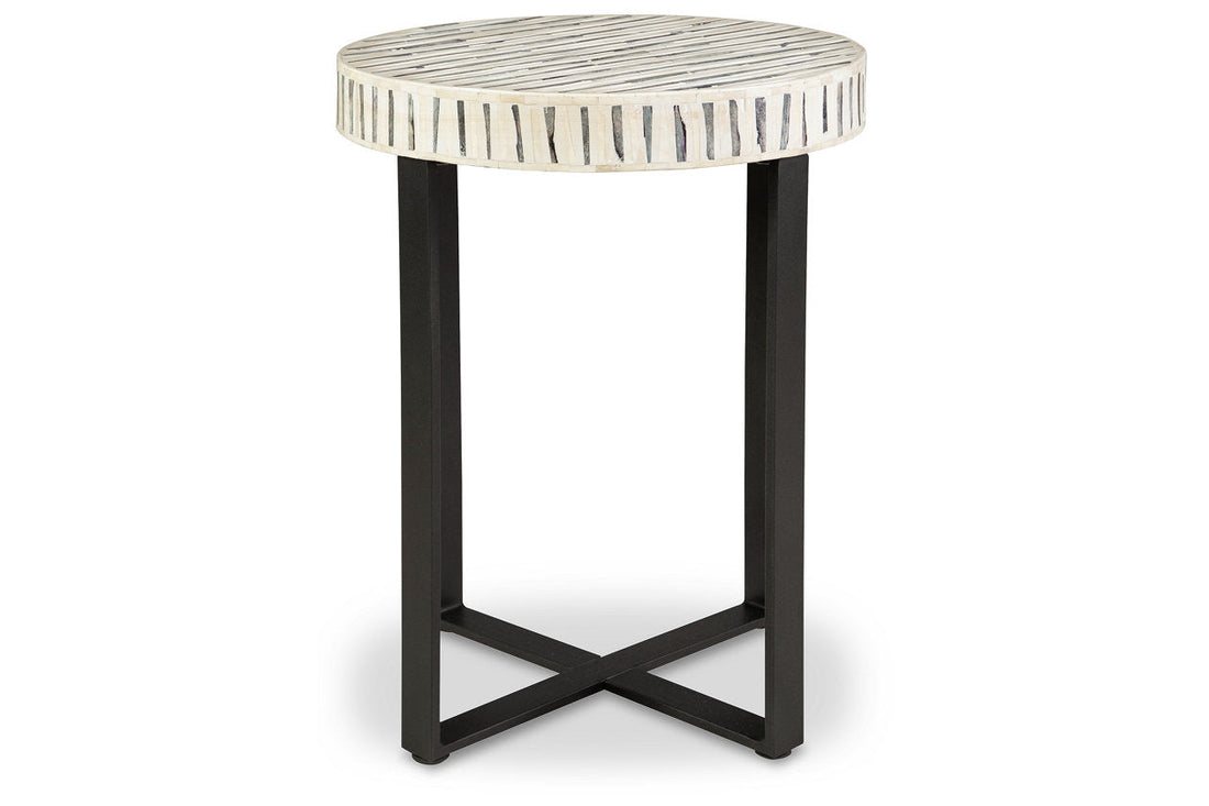 Crewridge Black/Cream Accent Table - A4000530 - Bien Home Furniture &amp; Electronics