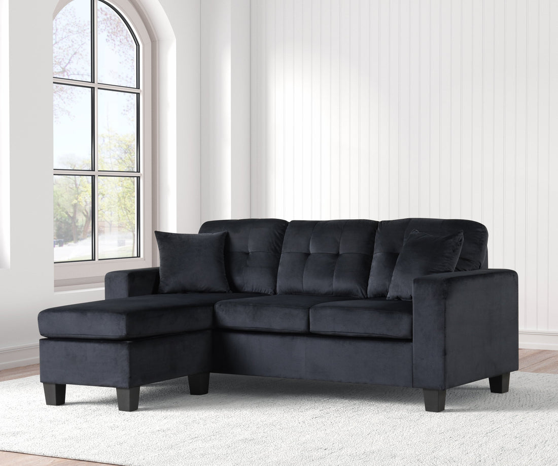 Cris Black - Reversible Sectional - Cris Black - Bien Home Furniture &amp; Electronics
