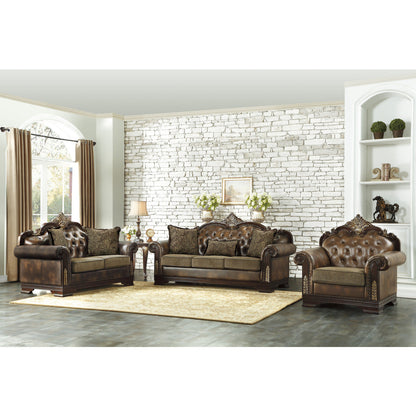 Croydon Brown Chair - SET | 9815-1A | 9815-1B - Bien Home Furniture &amp; Electronics