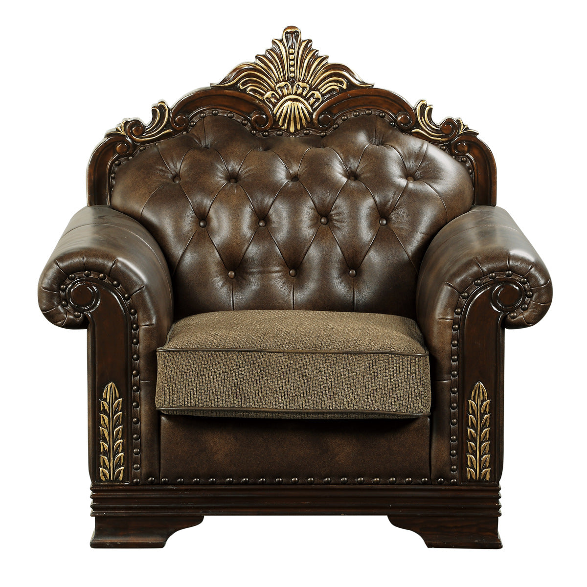 Croydon Brown Chair - SET | 9815-1A | 9815-1B - Bien Home Furniture &amp; Electronics