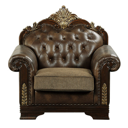 Croydon Brown Chair - SET | 9815-1A | 9815-1B - Bien Home Furniture &amp; Electronics