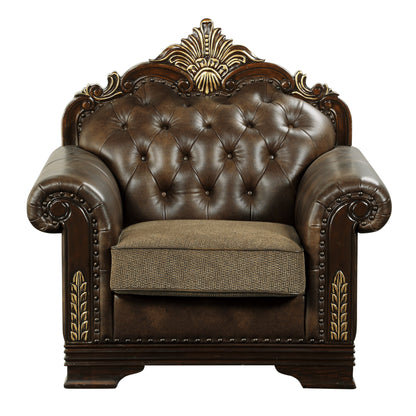 Croydon Dark Cherry Chair - 9815-1* - Bien Home Furniture &amp; Electronics