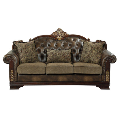 Croydon Dark Cherry Living Room Set - SET | 9815-1A | 9815-1B | 9815-2A | 9815-2B | 9815-3A | 9815-3B - Bien Home Furniture &amp; Electronics