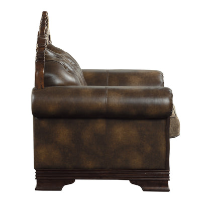 Croydon Dark Cherry Loveseat - SET | 9815-2A | 9815-2B - Bien Home Furniture &amp; Electronics