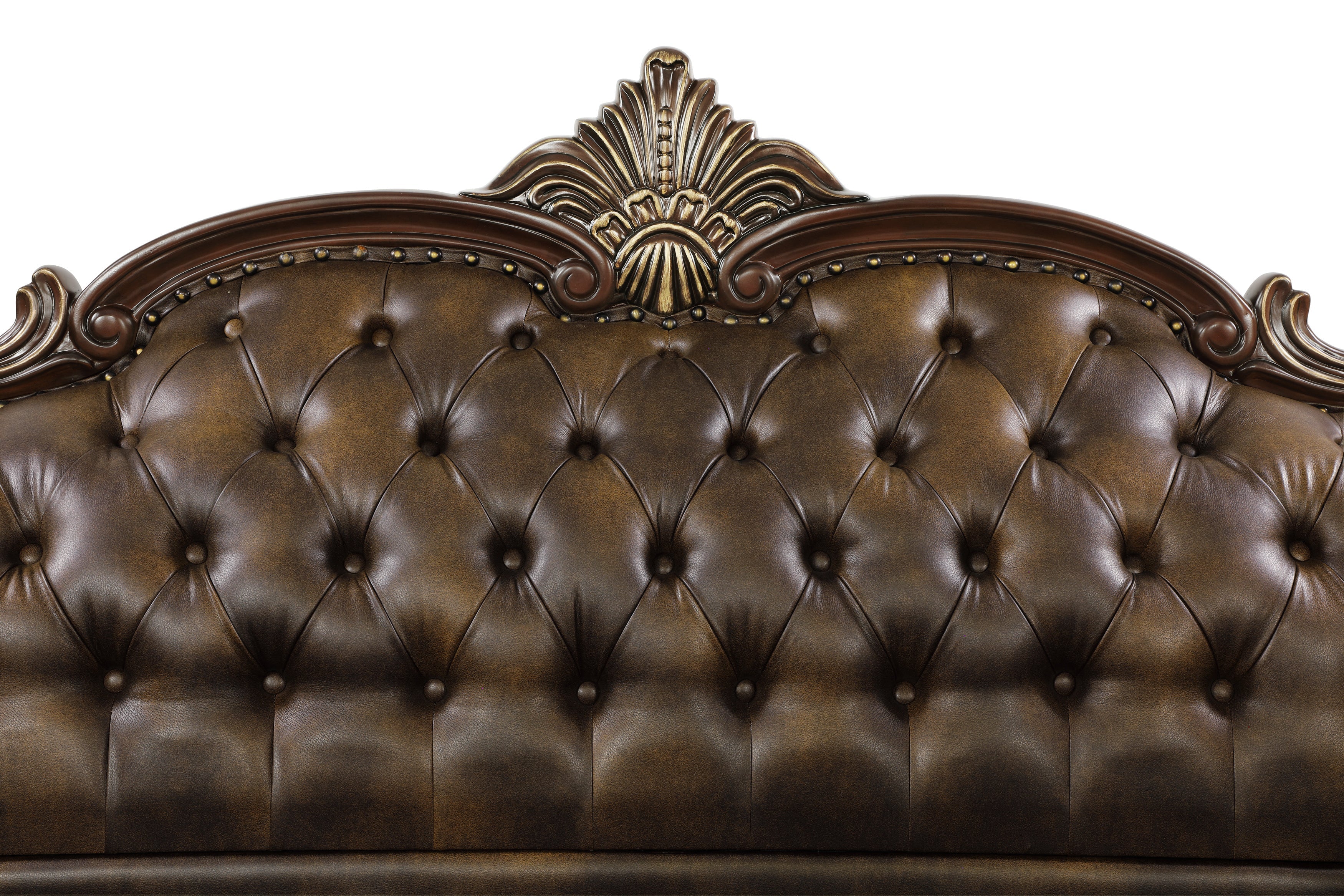Croydon Dark Cherry Sofa - SET | 9815-3A | 9815-3B - Bien Home Furniture &amp; Electronics