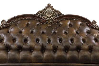 Croydon Dark Cherry Sofa - SET | 9815-3A | 9815-3B - Bien Home Furniture &amp; Electronics