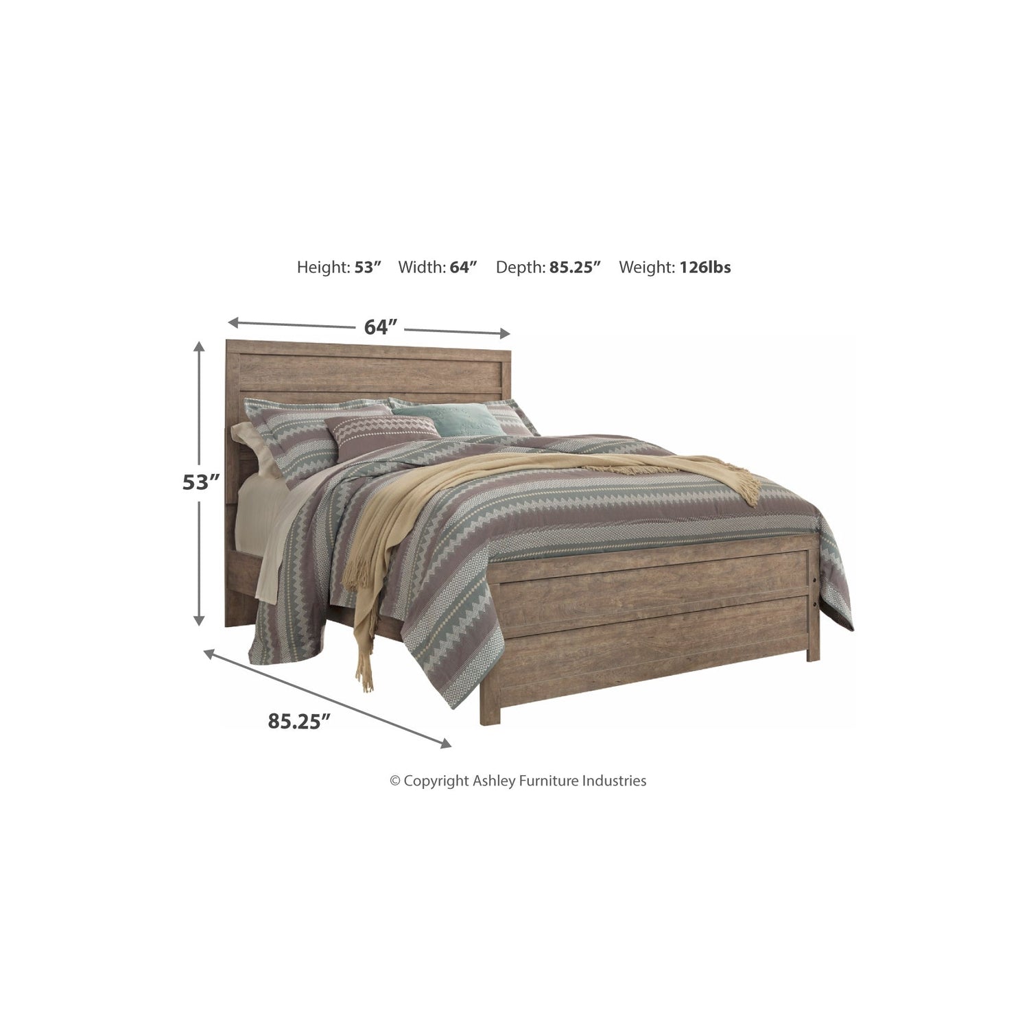 Culverbach Gray Panel Bedroom Set - SET | B070-72 | B070-97 | B070-31 | B070-36 | B070-92 | B070-46 - Bien Home Furniture &amp; Electronics