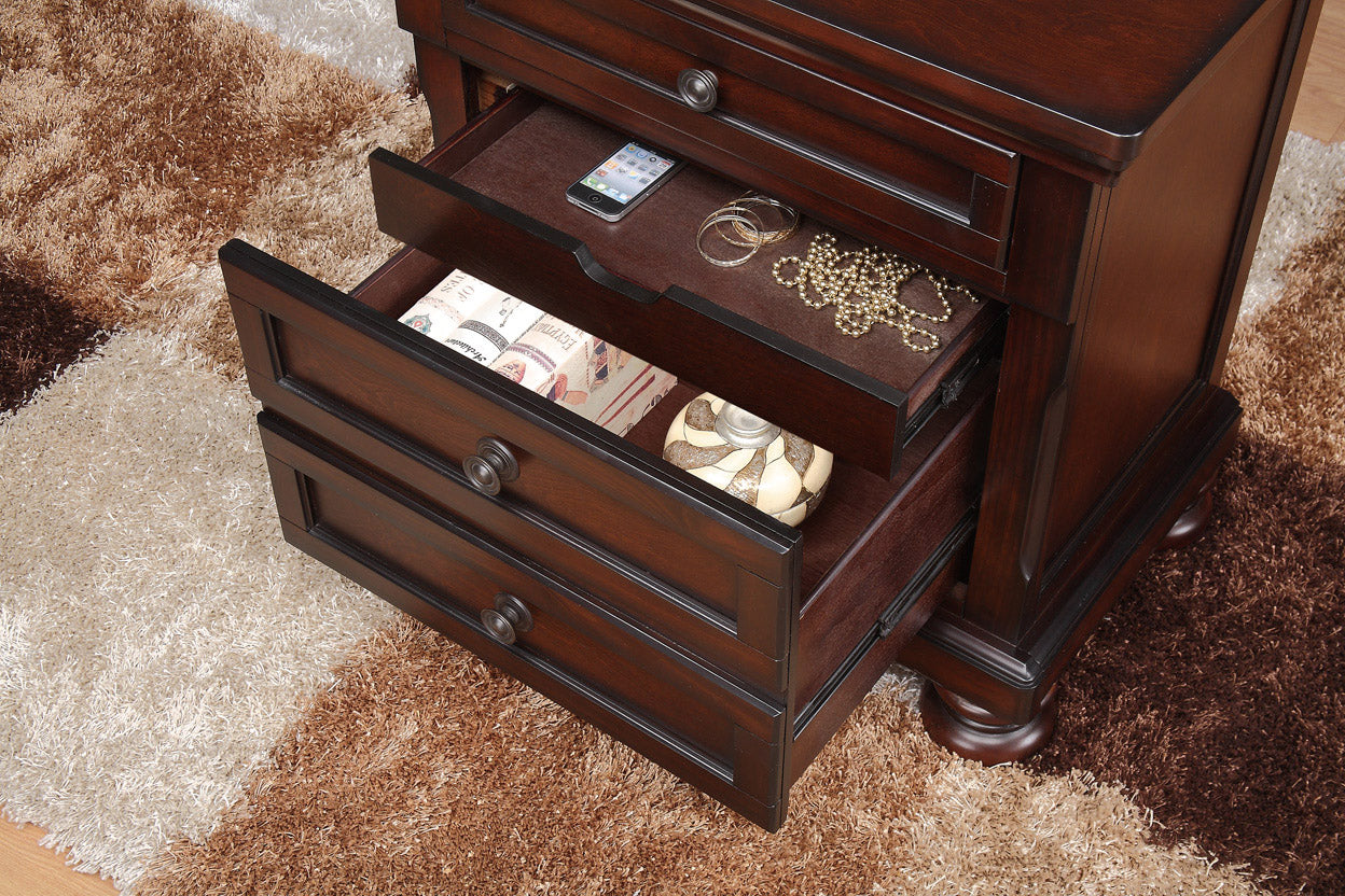 Cumberland Brown Cherry Nightstand - 2159-4 - Bien Home Furniture &amp; Electronics