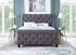 Curly Dark Gray Queen Upholstered Sleigh Bed - SH290DGR* - Bien Home Furniture & Electronics