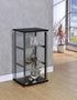 Cyclamen Black/Clear 3-Shelf Glass Curio Cabinet - 950179 - Bien Home Furniture & Electronics