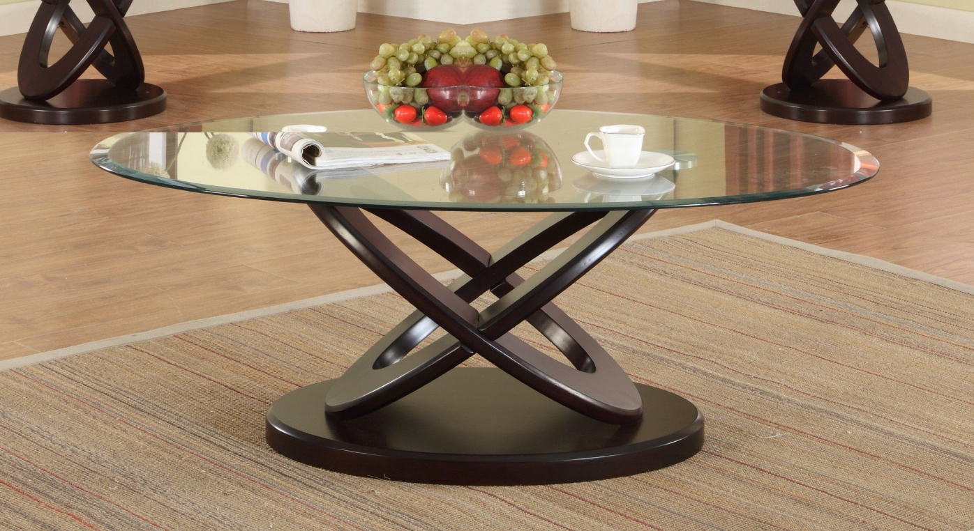 Cyclone Coffee Table with Casters - SET | 4235-01-BASE | 4235-01-GL - Bien Home Furniture &amp; Electronics