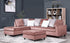 Cyndia Pink Velvet Reversible Sectional - SH3187PNK* - Bien Home Furniture & Electronics