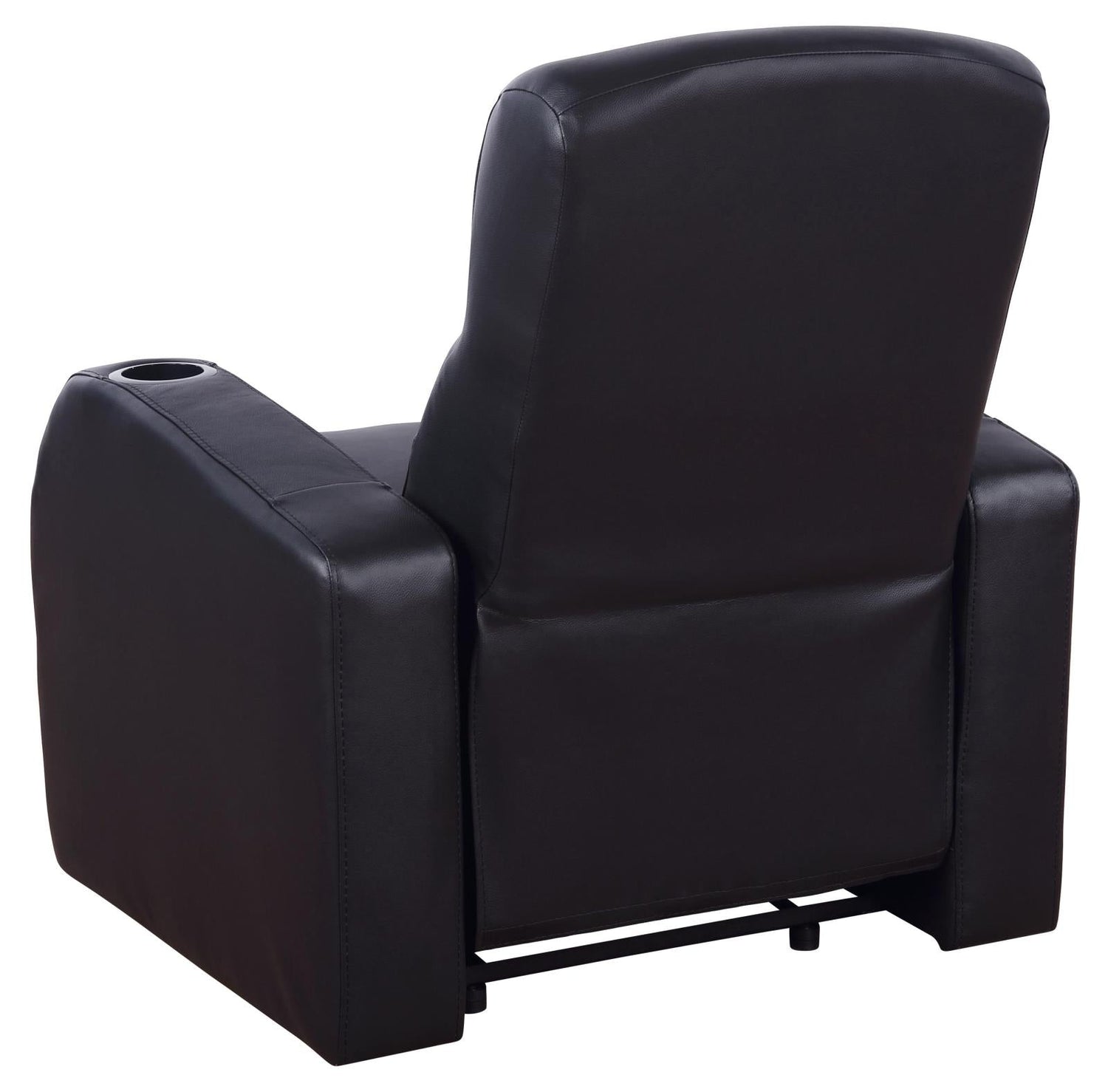 Cyrus Upholstered Recliner Living Room Set Black - 600001-S4A - Bien Home Furniture &amp; Electronics
