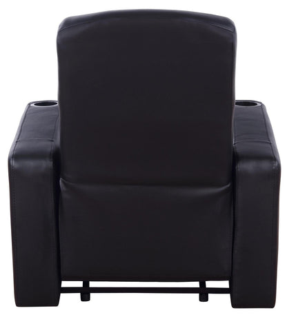 Cyrus Upholstered Recliner Living Room Set Black - 600001-S4A - Bien Home Furniture &amp; Electronics