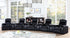 Cyrus Upholstered Recliner Living Room Set Black - 600001-S5A - Bien Home Furniture & Electronics