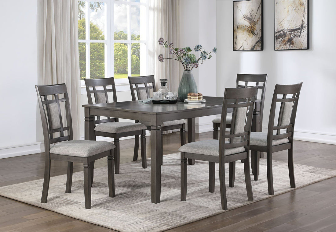 D2020 - Dining Table + 6 Chair Set - D2020 - Bien Home Furniture &amp; Electronics