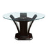 Daisy Dark Brown 54" Round Dining Table, Glass Top - 710-54* - Bien Home Furniture & Electronics
