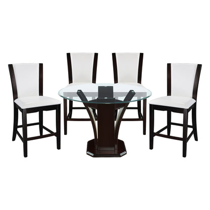 Daisy Dark Brown 710-36RD48*5W 5pc Set (TB+4S) - 710-36RD48*5W - Bien Home Furniture &amp; Electronics