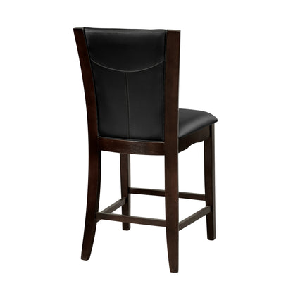 Daisy Dark Brown Counter Height Chair, Set of 2 - 710-24 - Bien Home Furniture &amp; Electronics