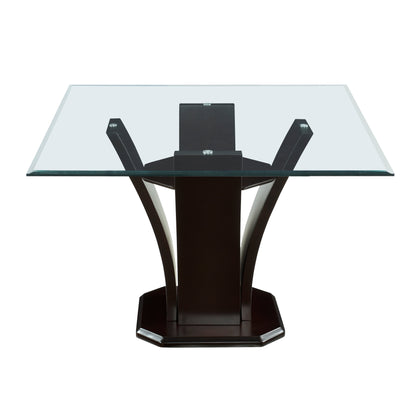 Daisy Dark Brown Square Dining Table - 710-54SQ* - Bien Home Furniture &amp; Electronics