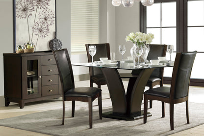 Daisy Dark Brown Square Dining Table - 710-54SQ* - Bien Home Furniture &amp; Electronics