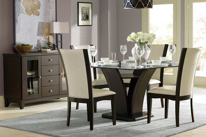 Daisy Dark Brown Square Dining Table - 710-54SQ* - Bien Home Furniture &amp; Electronics