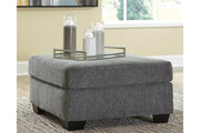 Dalhart Charcoal Oversized Accent Ottoman - 8570308 - Bien Home Furniture & Electronics