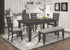 Dalila 6-Piece Rectangular Dining Set Gray/Dark Gray - 102721GRY-S6 - Bien Home Furniture & Electronics