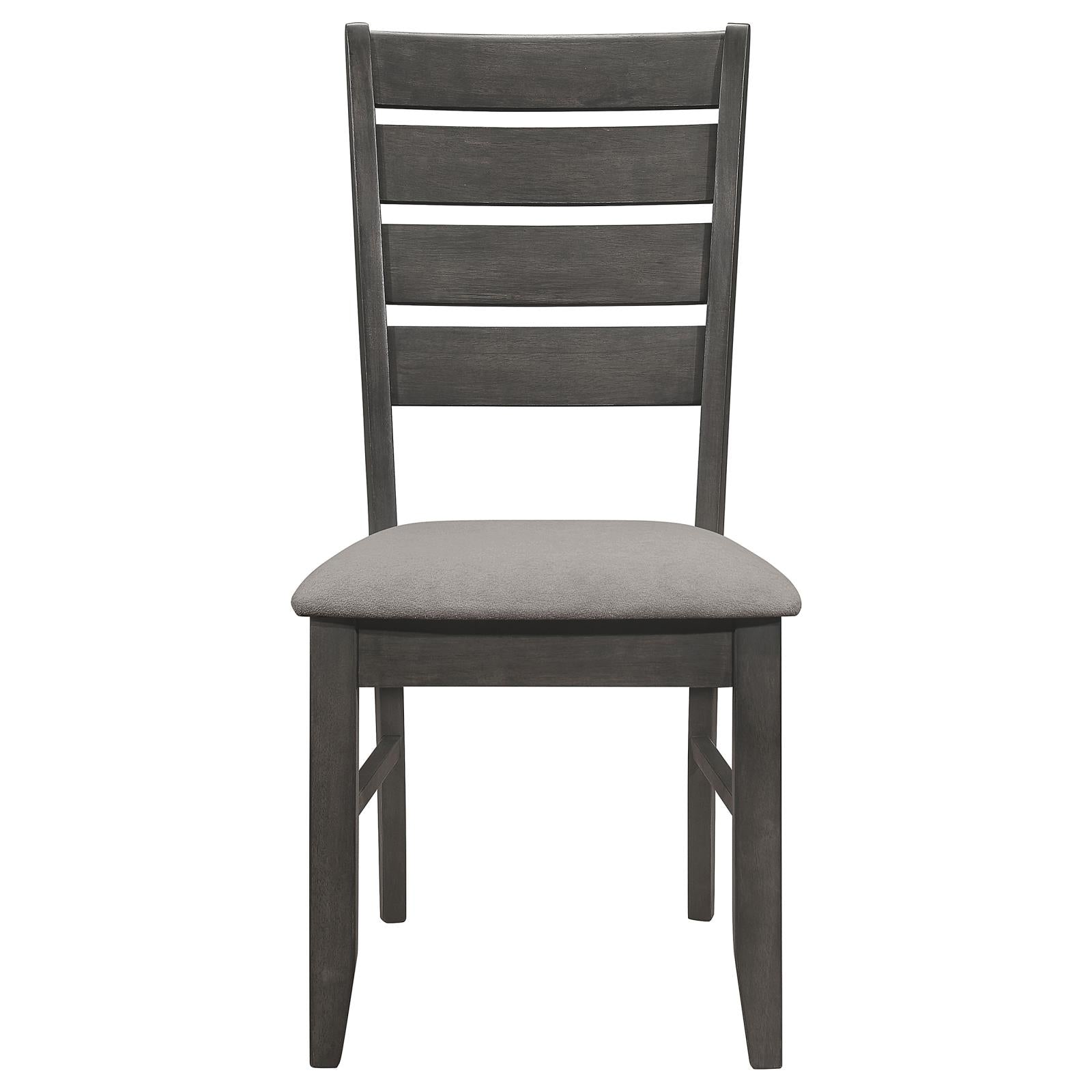 Dalila 6-Piece Rectangular Dining Set Gray/Dark Gray - 102721GRY-S6 - Bien Home Furniture &amp; Electronics