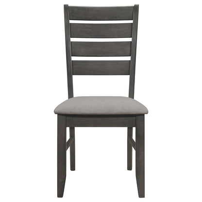 Dalila 6-Piece Rectangular Dining Set Gray/Dark Gray - 102721GRY-S6 - Bien Home Furniture &amp; Electronics