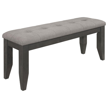 Dalila 6-Piece Rectangular Dining Set Gray/Dark Gray - 102721GRY-S6 - Bien Home Furniture &amp; Electronics