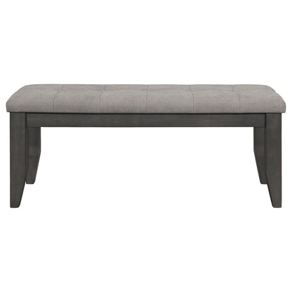 Dalila 6-Piece Rectangular Dining Set Gray/Dark Gray - 102721GRY-S6 - Bien Home Furniture &amp; Electronics