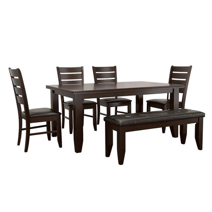 Dalila Dining Room Set Cappuccino/Black - 102721-S6 - Bien Home Furniture &amp; Electronics