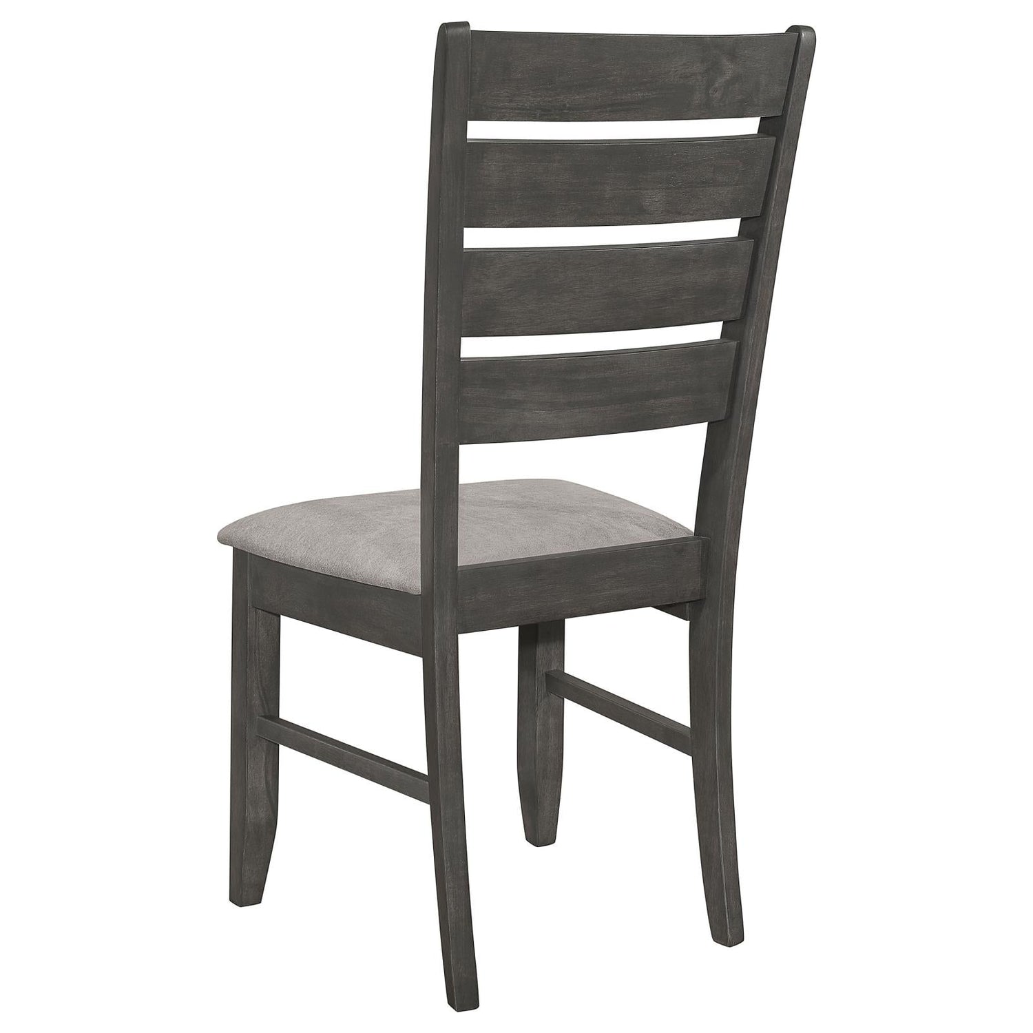 Dalila Gray/Dark Gray Ladder Back Side Chair, Set of 2 - 102722GRY - Bien Home Furniture &amp; Electronics