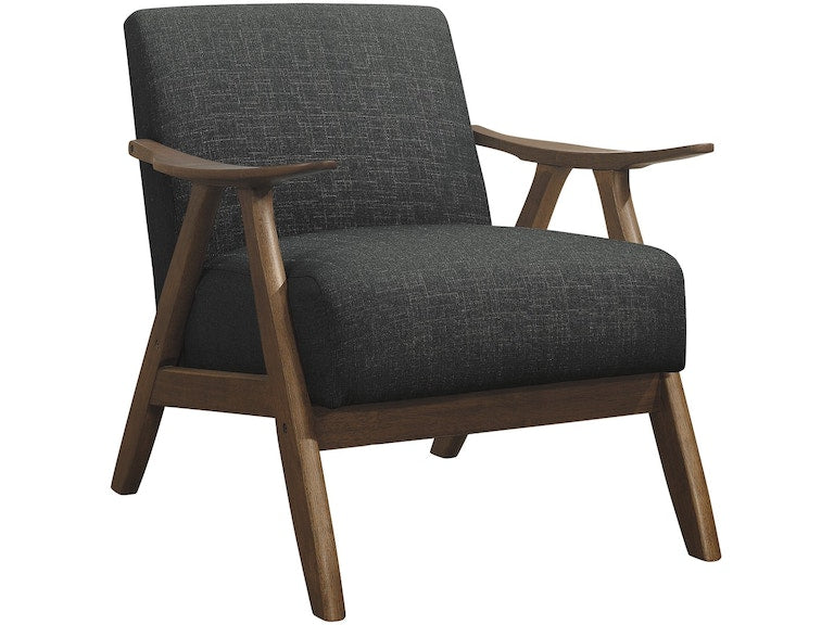 Damala Dark Gray Accent Chair - 1138DG-1 - Bien Home Furniture &amp; Electronics
