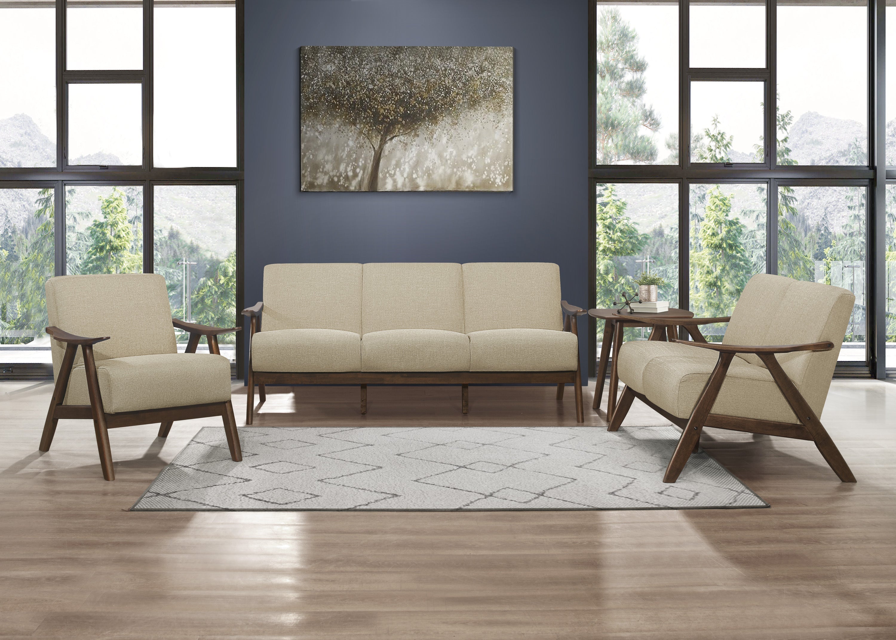 Damala Light Brown Sofa - 1138BR-3 - Bien Home Furniture &amp; Electronics